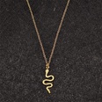 fashion snakeshaped pendant retro simple copper necklacepicture6